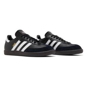Black and White Adidas Sambas